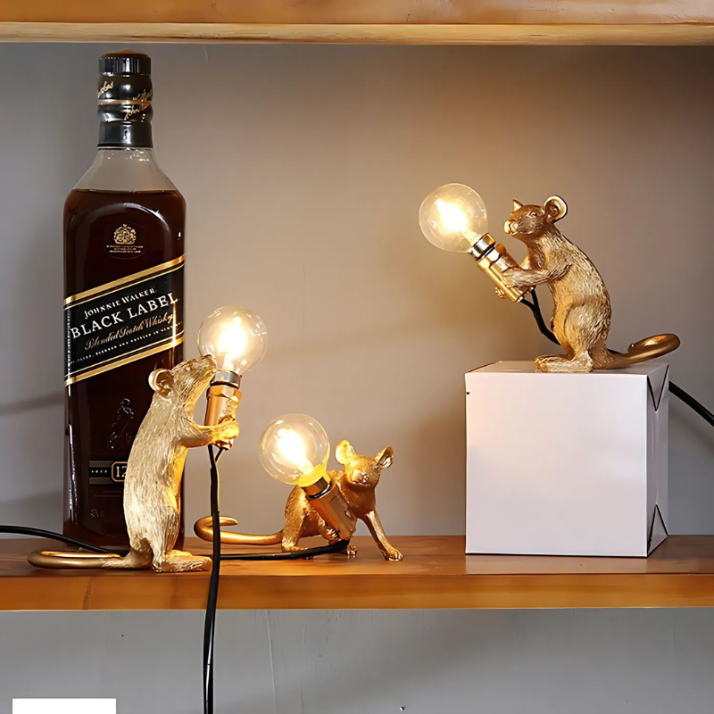 Mosrugs | Doctor Mousey – Original Designer Mouse Lamp for Tabletop or Shelf
