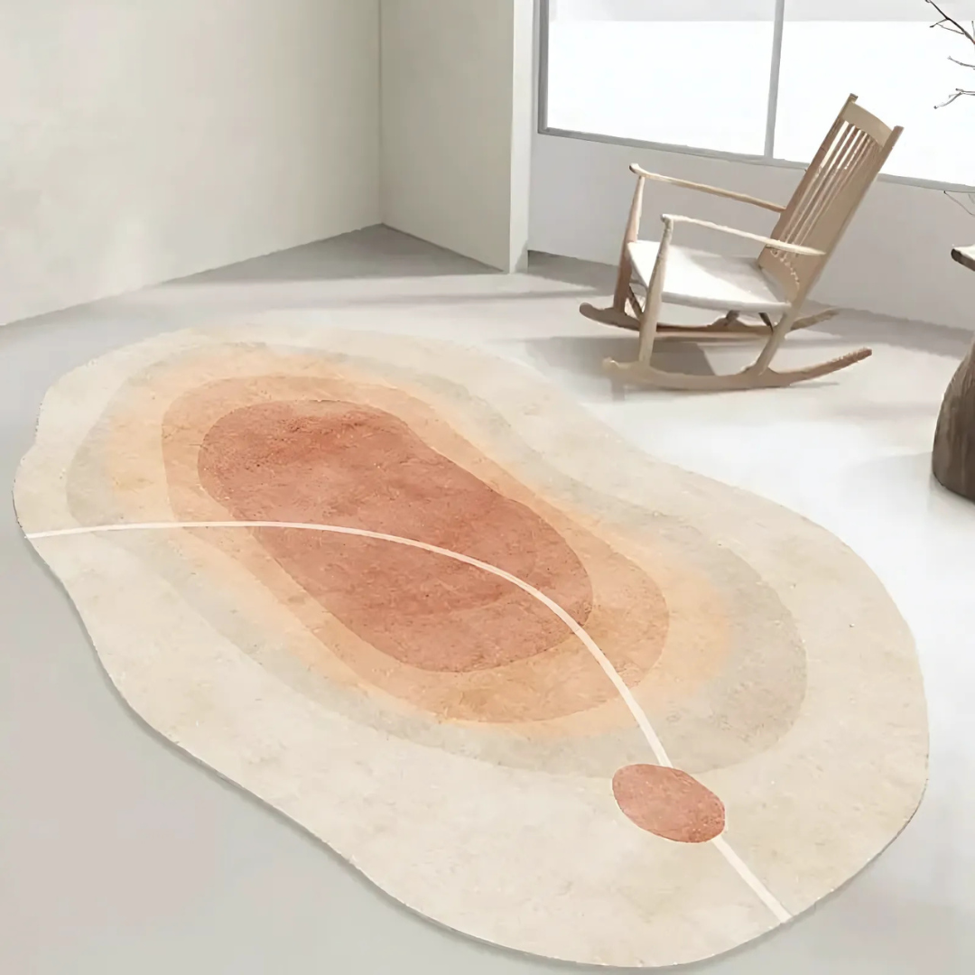 Mosrugs | Soft Washable Rug – Modern Living Room Carpet with Irregular Design