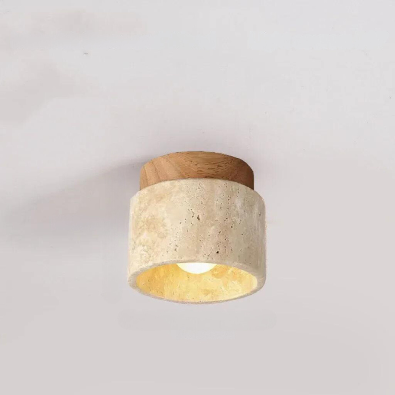 Mosrugs | ÉclatPierre – Elegant Travertine Recessed LED Light