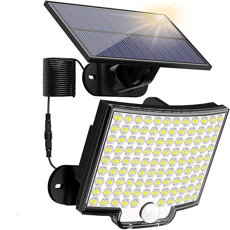 Mosrugs | 106 LED Outdoor Solar Security Light with Motion Sensor – Waterproof Wall Light for Garden, Driveway & Patio