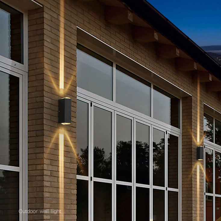 Mosrugs | Modern Waterproof LED Outdoor Wall Light – Rectangular Aluminium Fixture