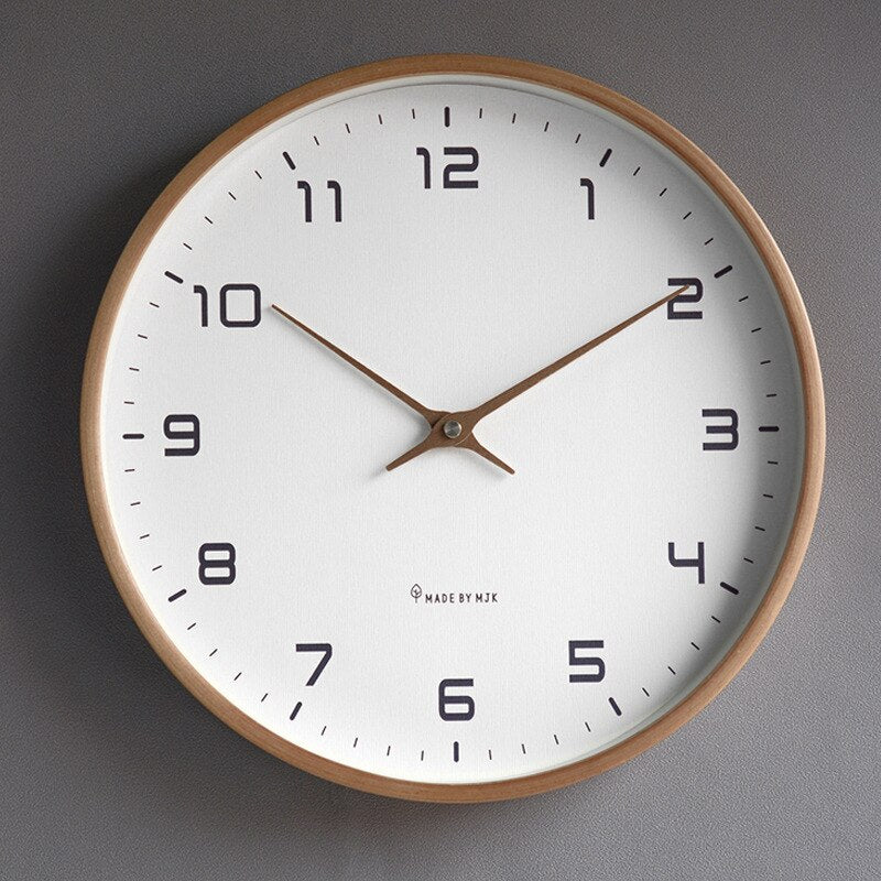Mosrugs | Scandinavian Simplicity Wooden Wall Clock – Elegant Minimalism