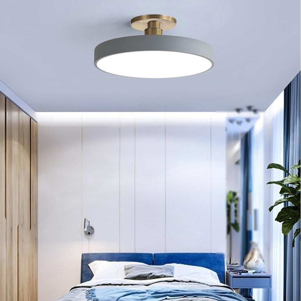Mosrugs | Modern LED Semi Flush Mount Ceiling Light | Energy-Saving. Durable Design for Hallway. Dining Room & Living Room