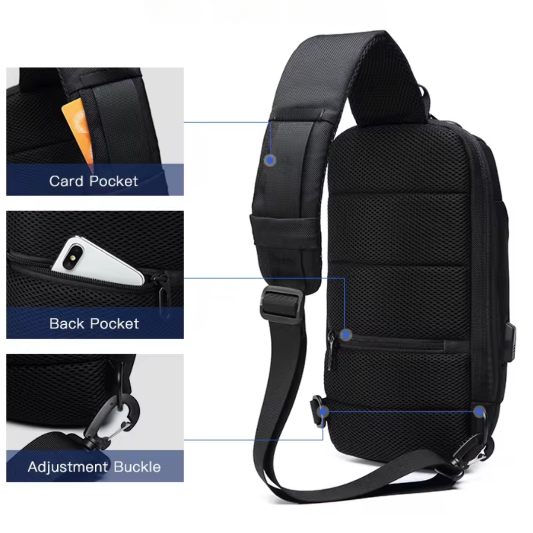 Mosrugs | Anti-Theft Crossbody Bag with USB Charging – Secure, Stylish, and Functional