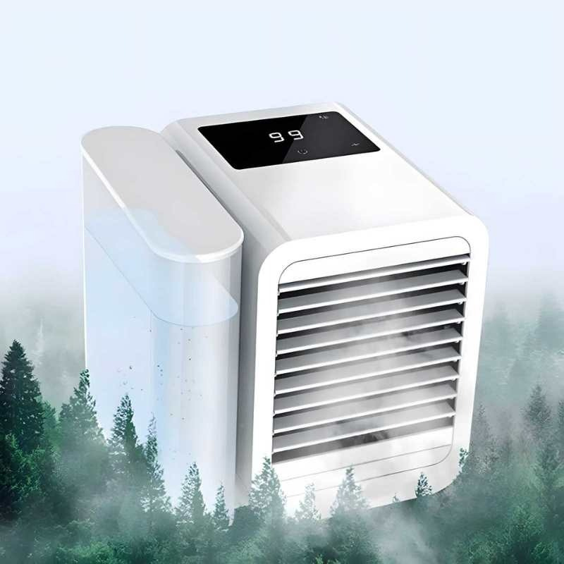 Mosrugs | Hexton | Portable MicroCool Mini Air Conditioner with 1000ml Water Tank | Personal Cooling & Humidifier