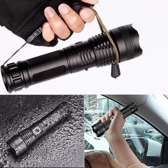 Mosrugs | High-Power Waterproof LED Flashlight | 30,000–50,000 Lumens Rechargeable Torch