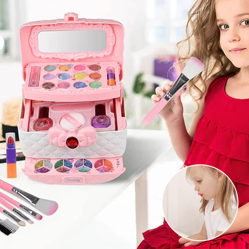 Mosrugs | Princess Glamour – Kids Makeup Play Set | Safe & Fun Pretend Play Kit