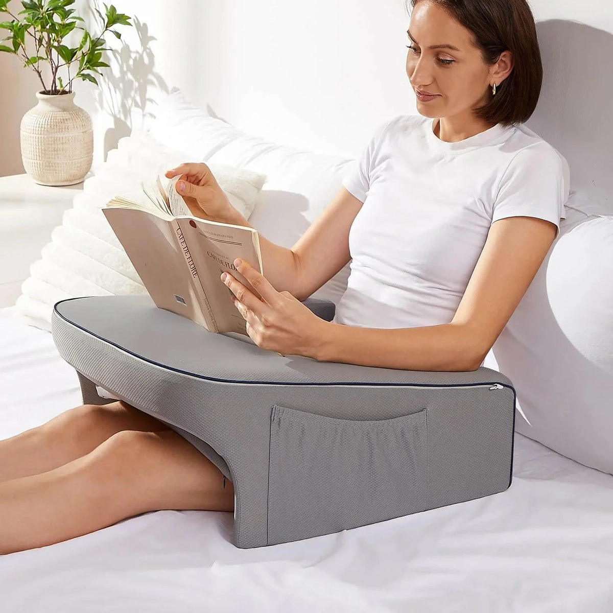 Mosrugs | ComfortDesk Lap Cushion – Portable Laptop & Reading Desk with Memory Foam Support