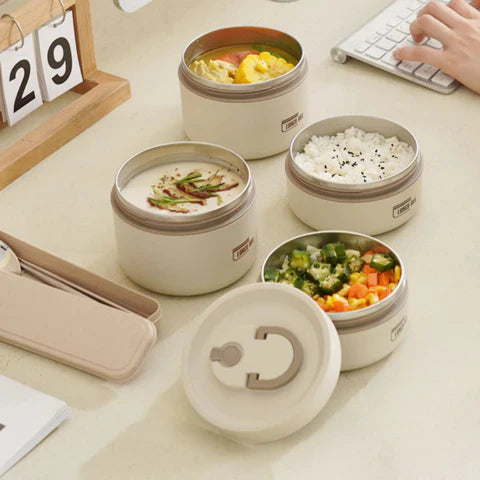 Mosrugs | Durable Stainless Steel Lunch Box Set | Leak-Proof, Insulated & Perfect for Professionals, Students, and Family Outings