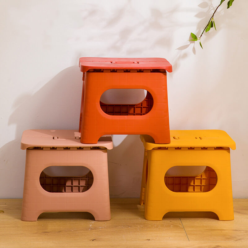 Mosrugs | Folding Step Stool with Handle | Lightweight. Durable & Space-Saving for Kitchen. Bathroom. Office & Outdoor Use