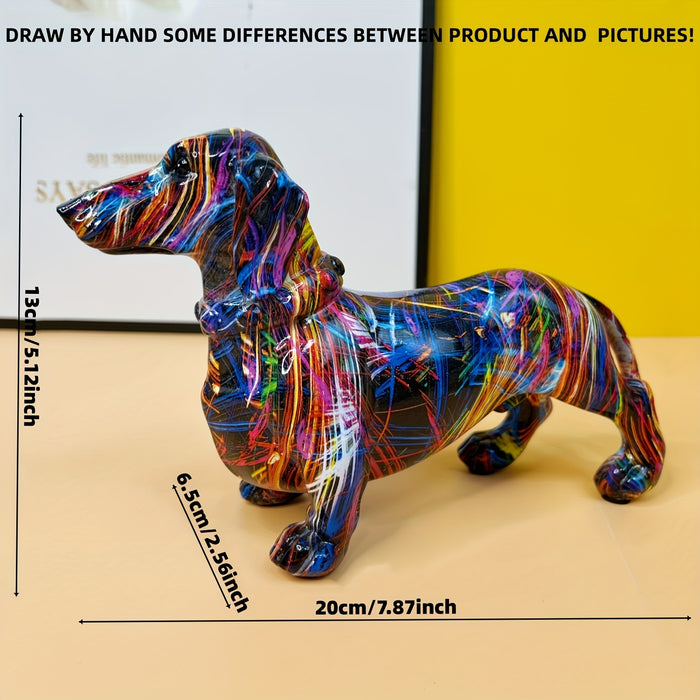 Mosrugs | Dachshund Delight – Colourful Dachshund Ornament for a Playful Touch at Home