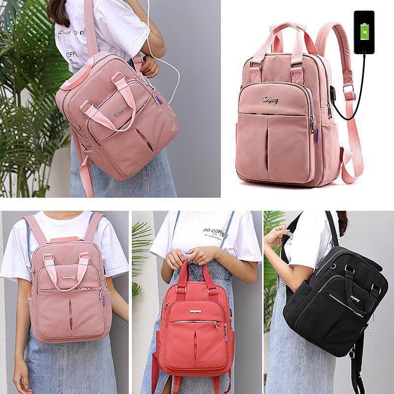Mosrugs | Waterproof Multifunction Backpack – Durable Travel, Work & School Bag with USB Charging Port
