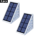 Mosrugs | 2-Pack Triangular Solar Step Lights – IP67 Waterproof LED Outdoor Garden Lights