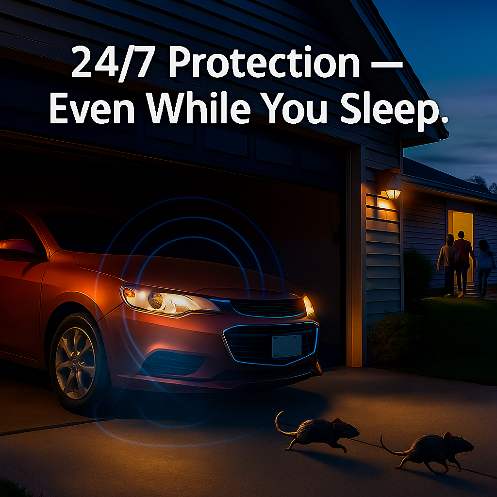 Mosrugs | Ultrasonic Car Mice Repeller | Portable. Self-Powered & Effective for Vehicle Protection Against Rodents