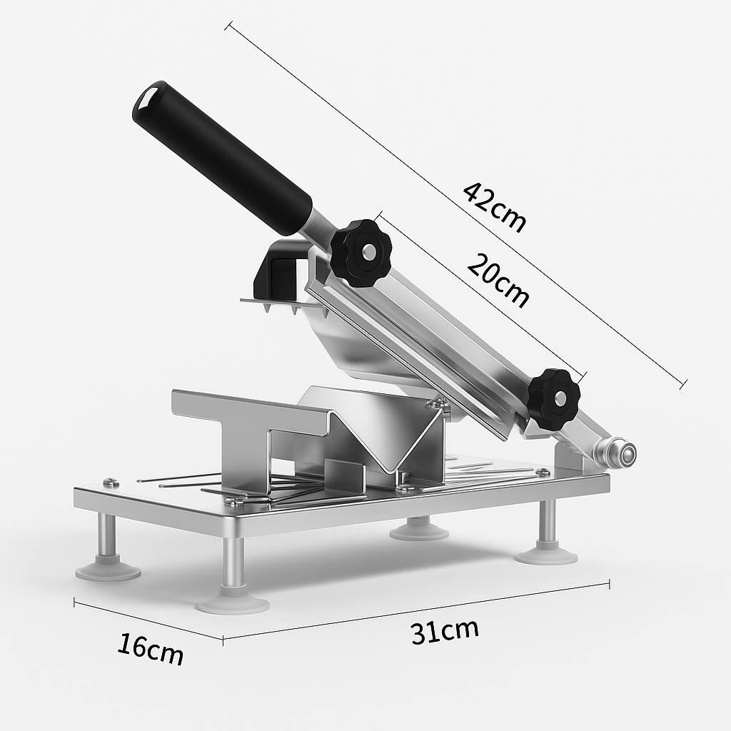 Mosrugs | SlicePro – Stainless Steel Food Slicer for Home Use | Adjustable Thickness | Precision Cutting