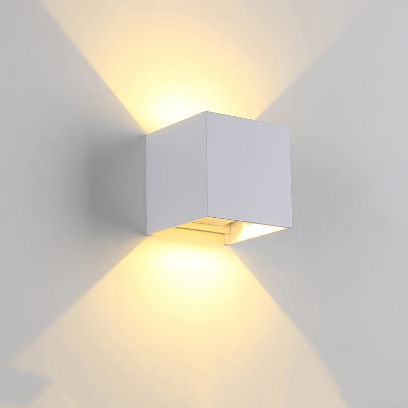 Mosrugs | LED Outdoor Up Down Wall Light | Waterproof Metal Fixture for Patio. Garden & Entryway Illumination