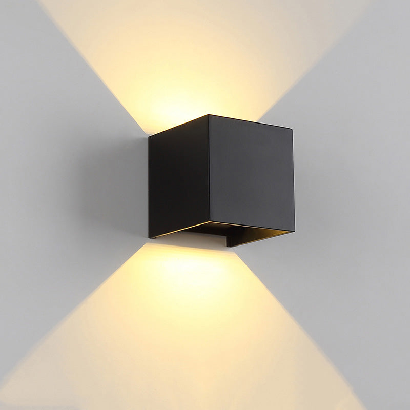 Mosrugs | LED Outdoor Up Down Wall Light | Waterproof Metal Fixture for Patio. Garden & Entryway Illumination