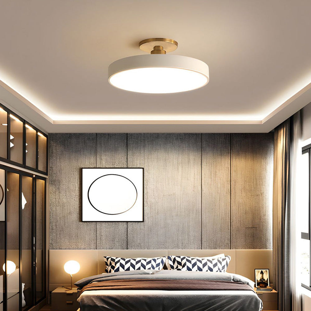 Mosrugs | Modern LED Semi Flush Mount Ceiling Light | Energy-Saving. Durable Design for Hallway. Dining Room & Living Room