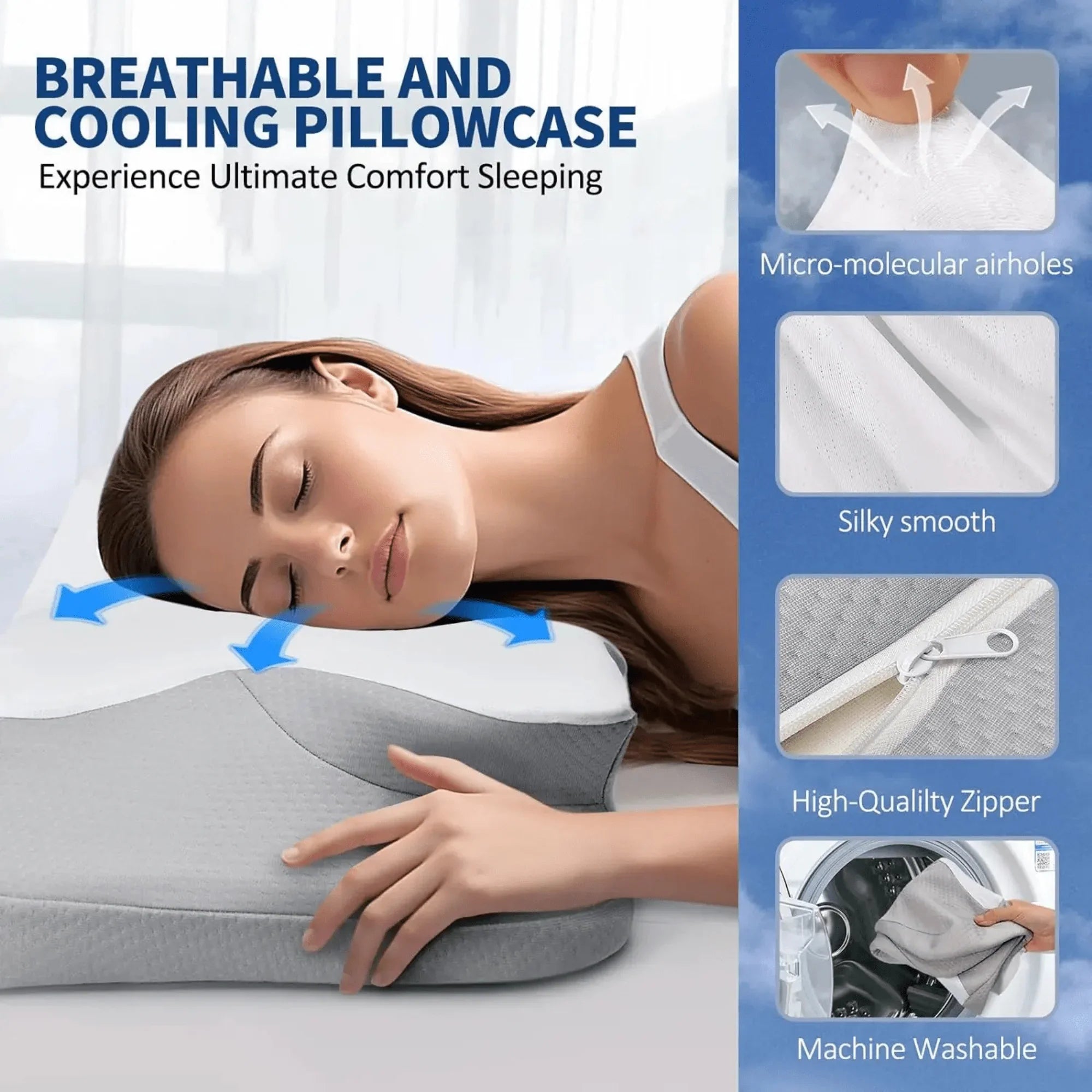 Mosrugs | Butterfly Memory Foam Pillow - Orthopedic Pain Relief Shaped Pillow