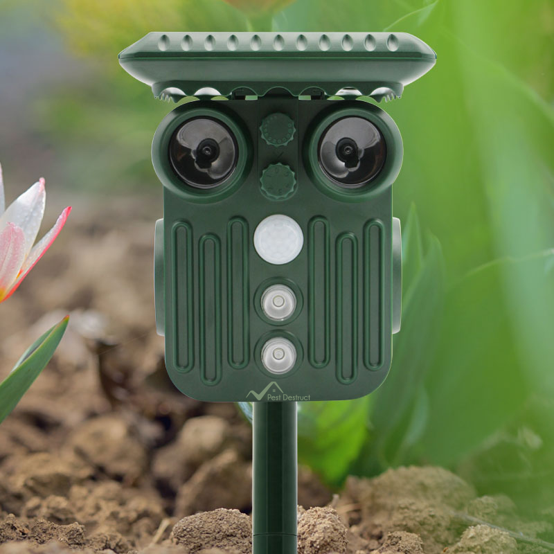 Mosrugs | Ultrasonic Solar Deer Repeller | 5 Adjustable Modes. Waterproof & Eco-Friendly for Home Gardens and Yards