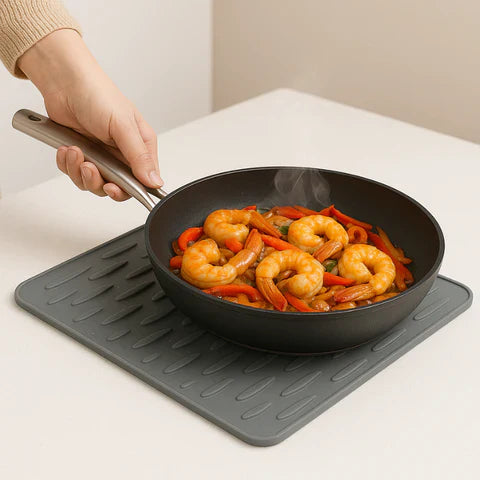Mosrugs | Heat-Proof Silicone Drying Mat | Fast Drying, Slip-Free & Space-Saving for Kitchen Organization
