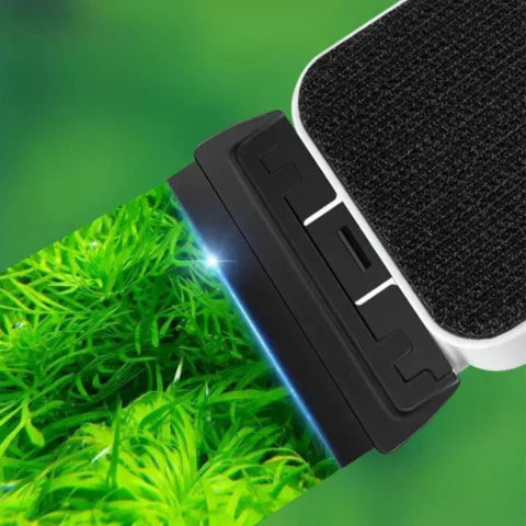 Mosrugs | Magnetic Aquarium Glass Cleaner | Easy-Grip Design & Corner-Savvy Blades for Crystal-Clear Views and Algae-Free Habitats