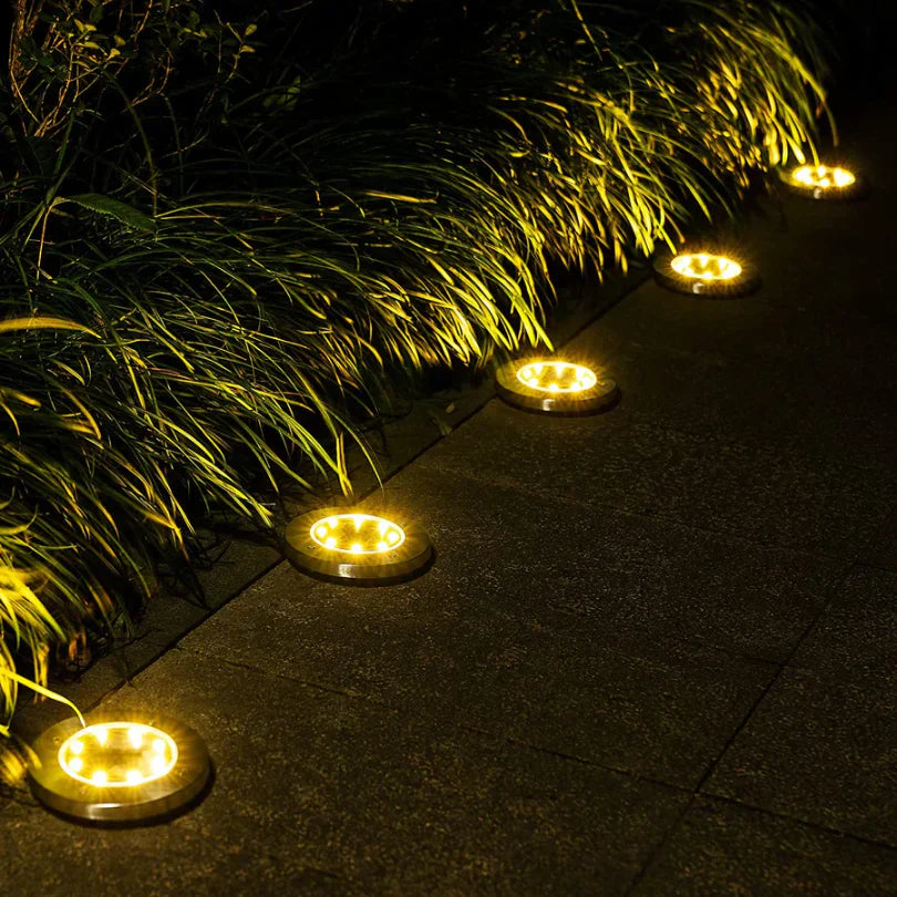 Mosrugs | Solar Ground Lights – Weatherproof Outdoor LED Pathway Lighting Powered