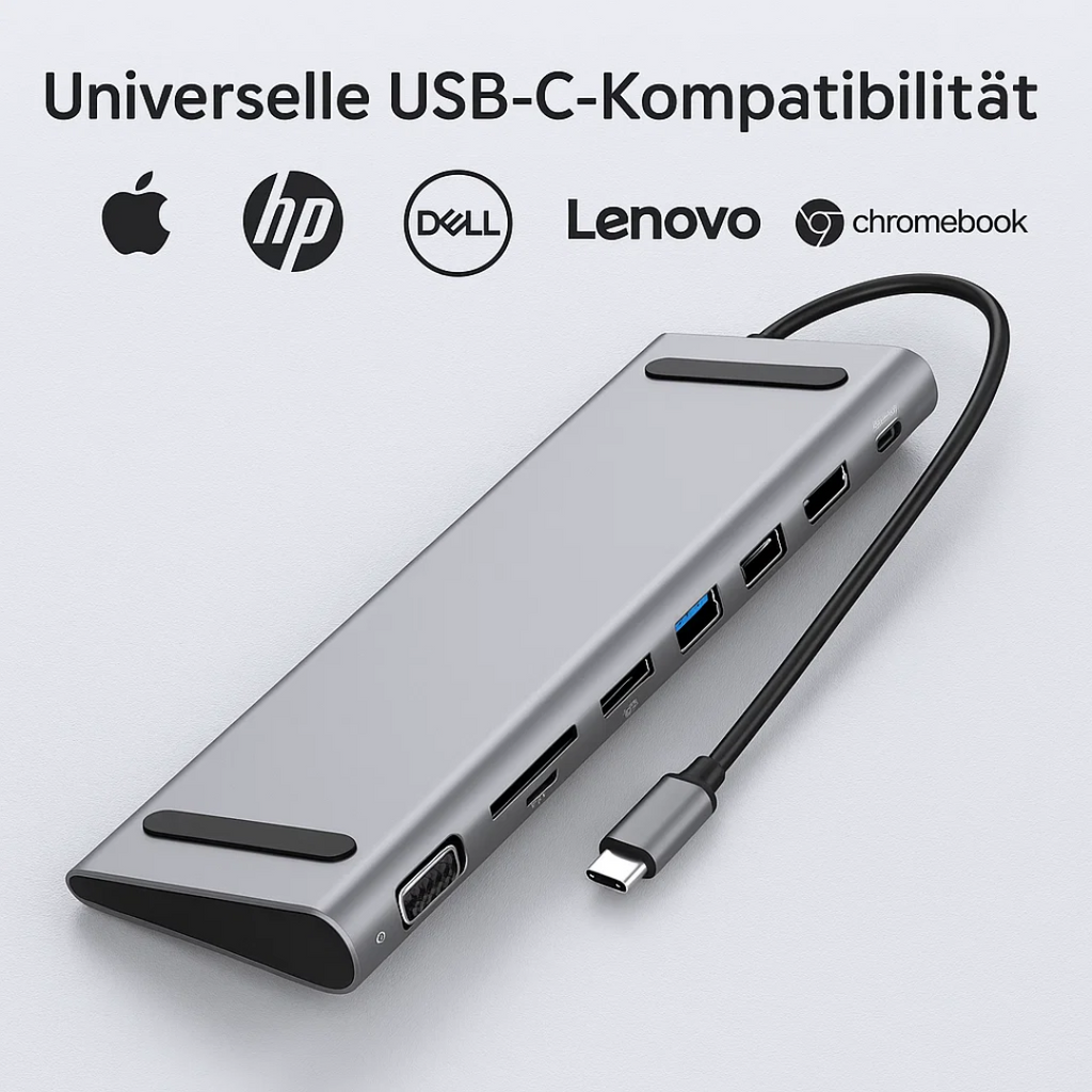 Mosrugs | LapStation Pro – 11-in-1 USB-C Laptop Docking Station with HDMI, Ethernet & SD Card Ports