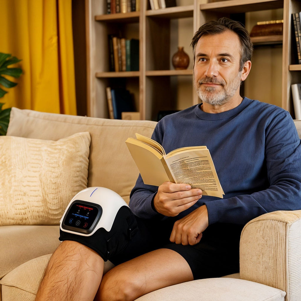 Mosrugs | Knee Massager with Red Light Therapy for Pain Relief and Muscle Recovery