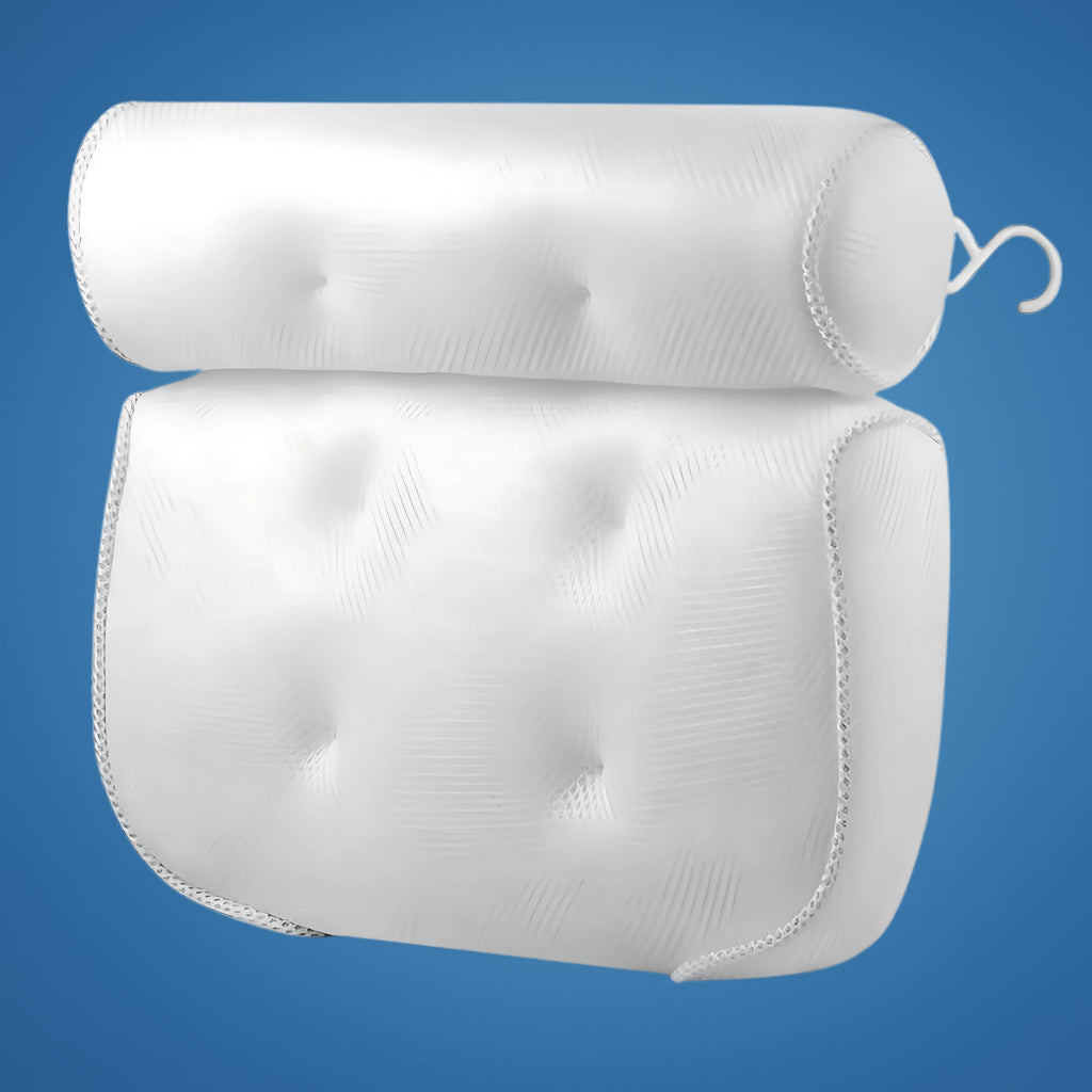 Mosrugs | SoakUp Bath Pillows UK – Neck & Head Support Cushion – Non-Slip – Soft & Comfortable – Fits All Bathtubs – Enhances Relaxation