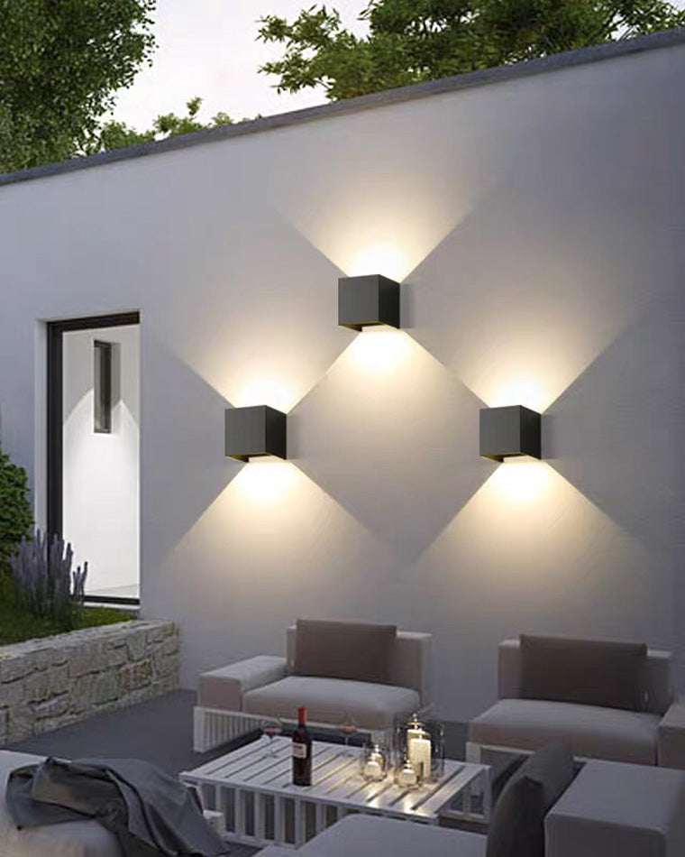 Mosrugs | LED Outdoor Up Down Wall Light | Waterproof Metal Fixture for Patio. Garden & Entryway Illumination