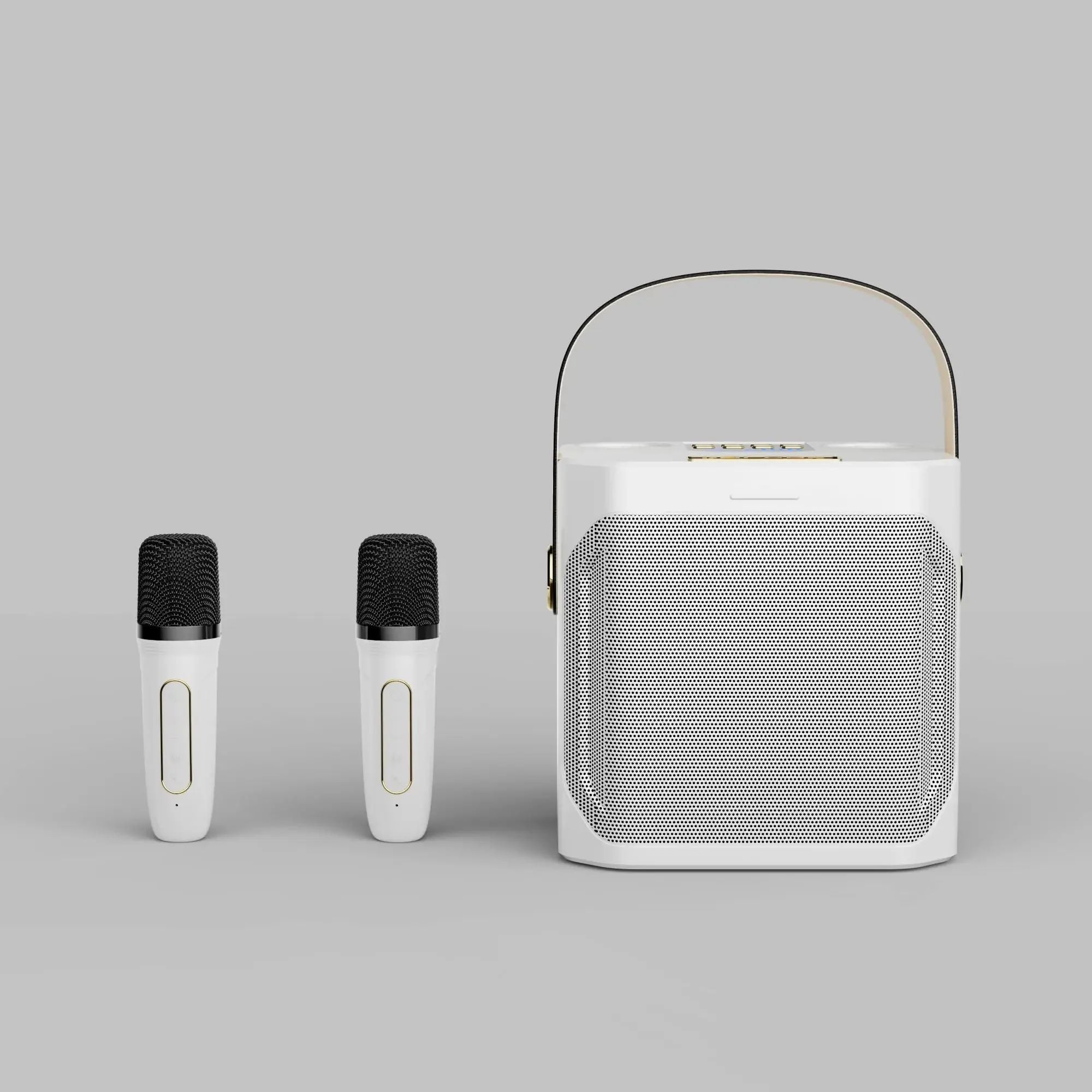 Mosrugs | Karaoke Bluetooth Speaker | 360° Surround Sound, Dual Microphones & Portable for Parties and Outdoor Gatherings
