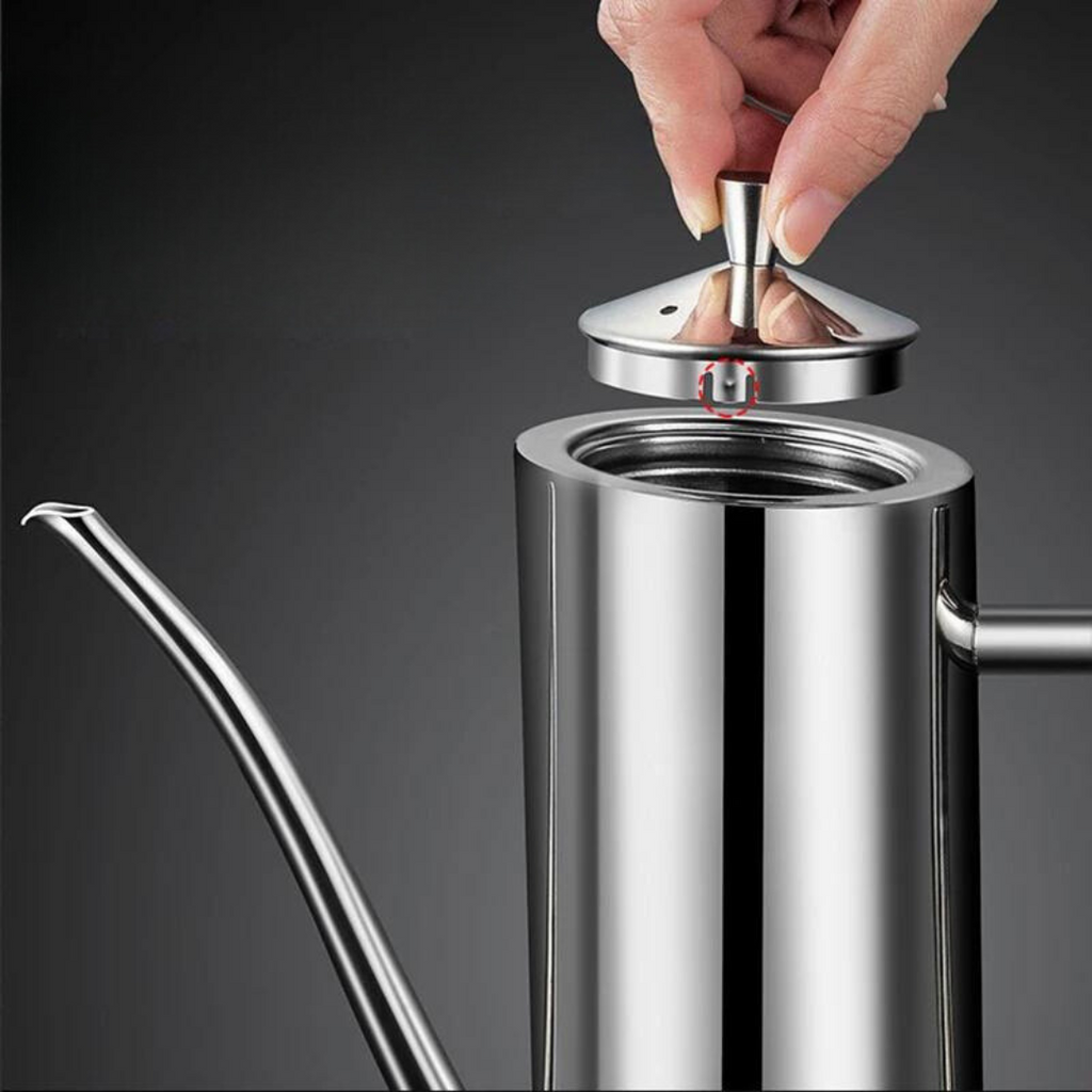 Mosrugs | Premium Stainless Steel Oil Dispenser Bottle – Leak-Proof Kitchen Oil Container for Cooking, Vinegar & Sauces