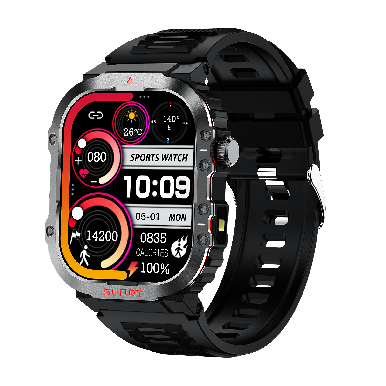 Mosrugs | Sugar PRO 5 | Smart Glucose Monitoring Watch – Track Blood Sugar, Heart Rate & Fitness