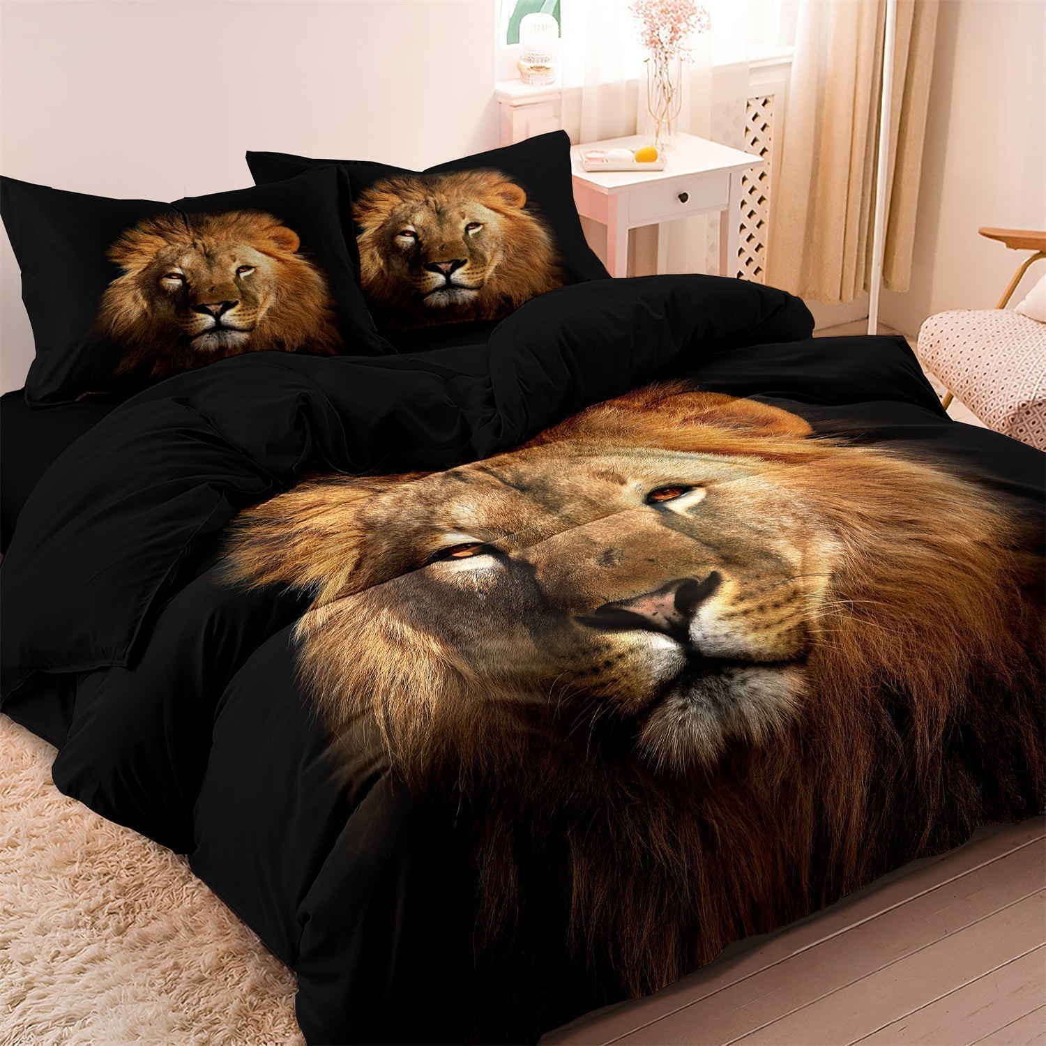 Mosrugs | PrideHaven - Luxurious Lion-Themed Bed Linen