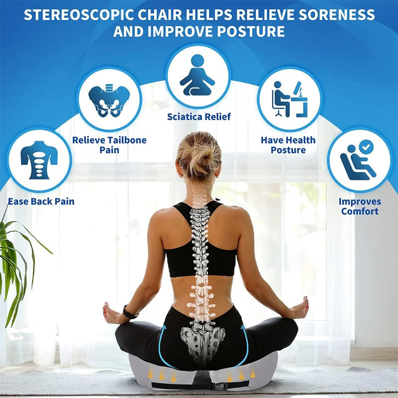 Mosrugs | Adjustable Memory Foam Sit Bone Relief Seat Cushion
