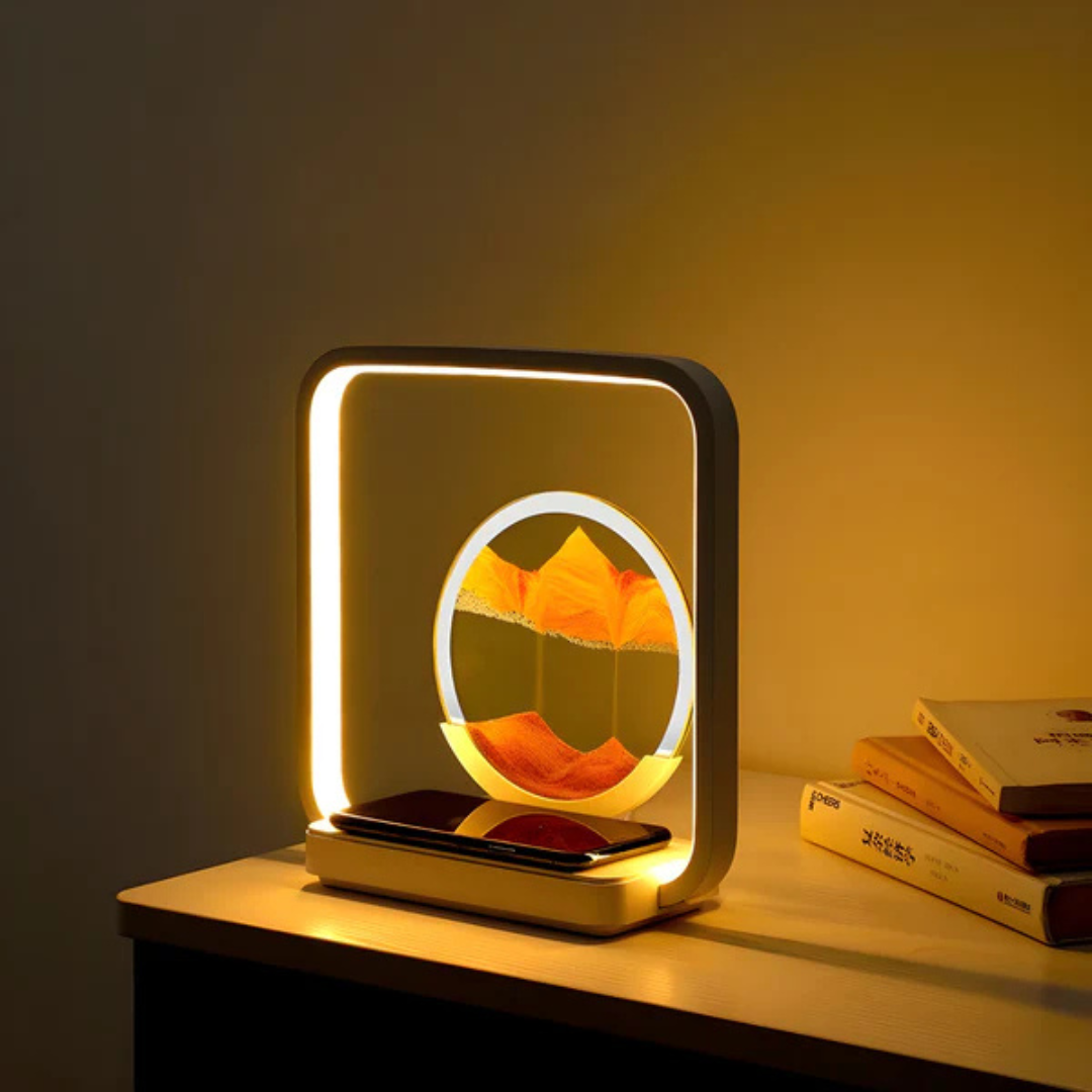 Mosrugs | SandAura | 3D LED Night Lamp with Flowing Sand Art