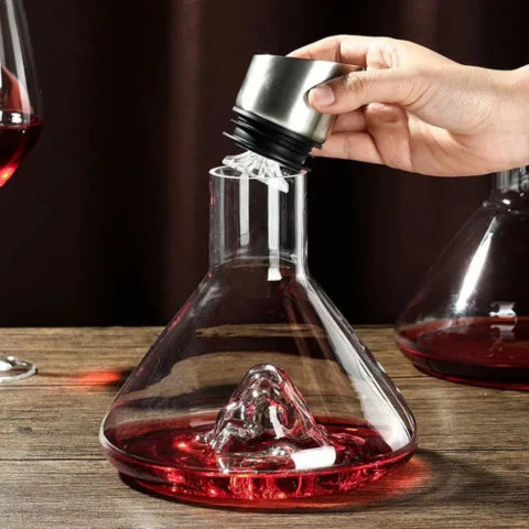 Mosrugs | Premium Wine Decanter | Lead-Free Crystal with Quick Aeration & Filtration for Enhanced Flavor Experience