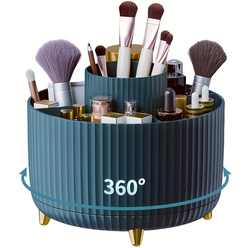 Mosrugs | GlamSpin – 360° Rotating Makeup & Desk Organiser with 5 Compartments