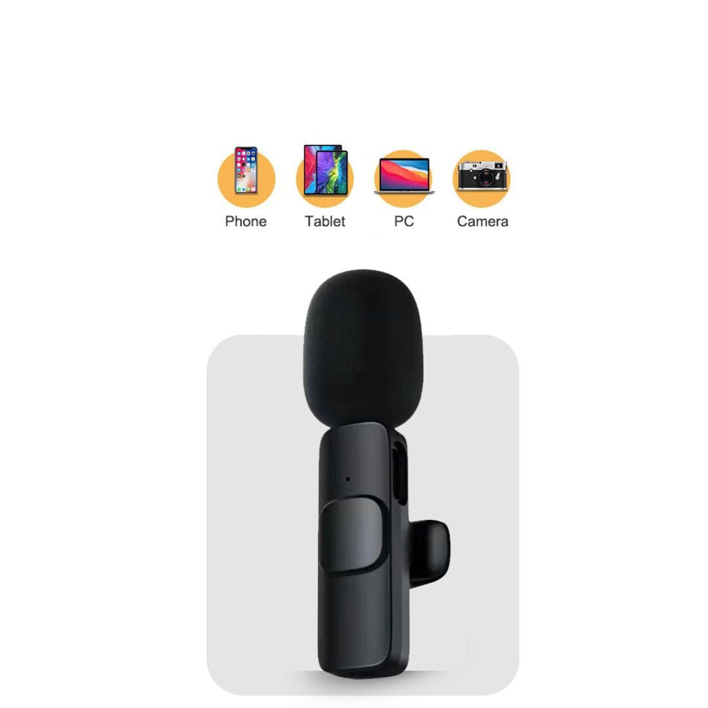 Mosrugs | Wireless Mini Microphone for Smartphone – Lavalier Mic with Noise Reduction & 10h Battery