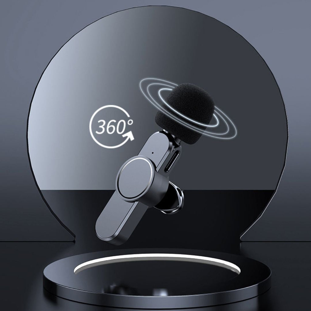 Mosrugs | Wireless Mini Microphone for Smartphone – Lavalier Mic with Noise Reduction & 10h Battery