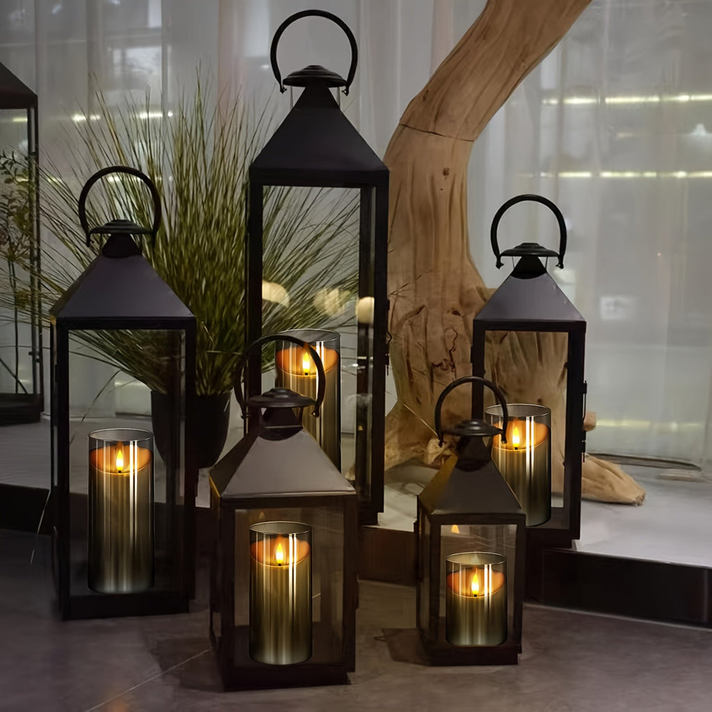 Mosrugs | CandleAura - LED Grey Candles with Realistic Flame