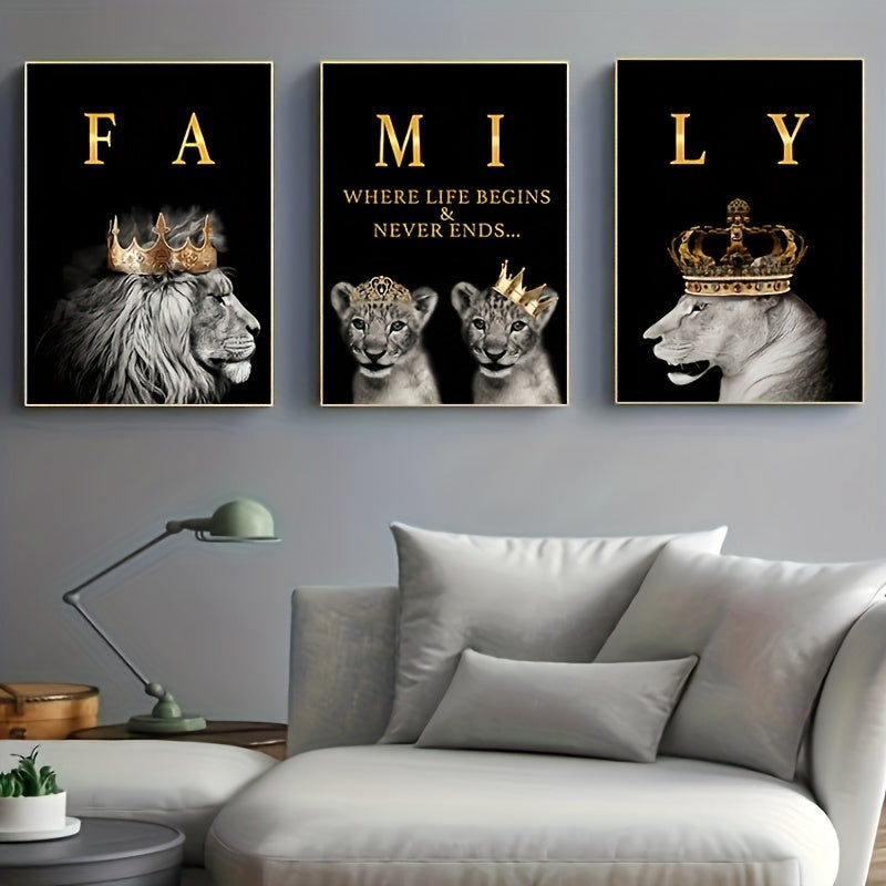 Mosrugs | SavannaMajesty - Lion Family Artwork Set