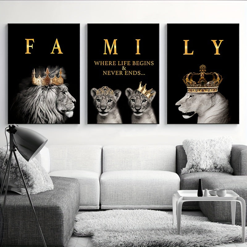 Mosrugs | SavannaMajesty - Lion Family Artwork Set