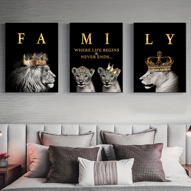 Mosrugs | SavannaMajesty - Lion Family Artwork Set