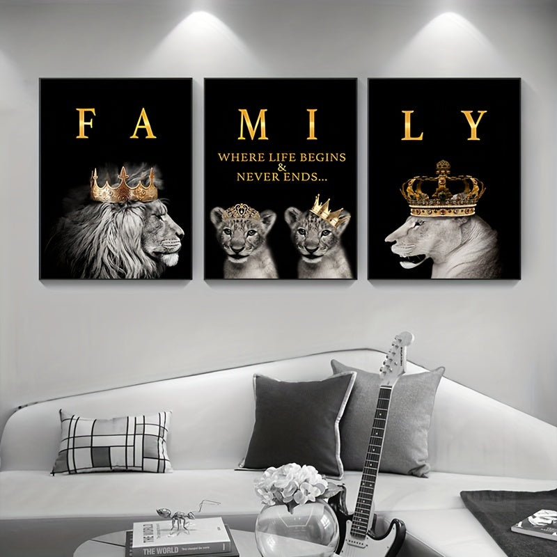 Mosrugs | SavannaMajesty - Lion Family Artwork Set