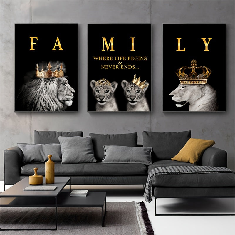 Mosrugs | SavannaMajesty - Lion Family Artwork Set