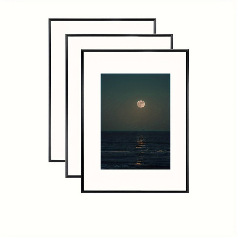 Mosrugs | FrameCraft - 3-Piece Black Photo Frame Set