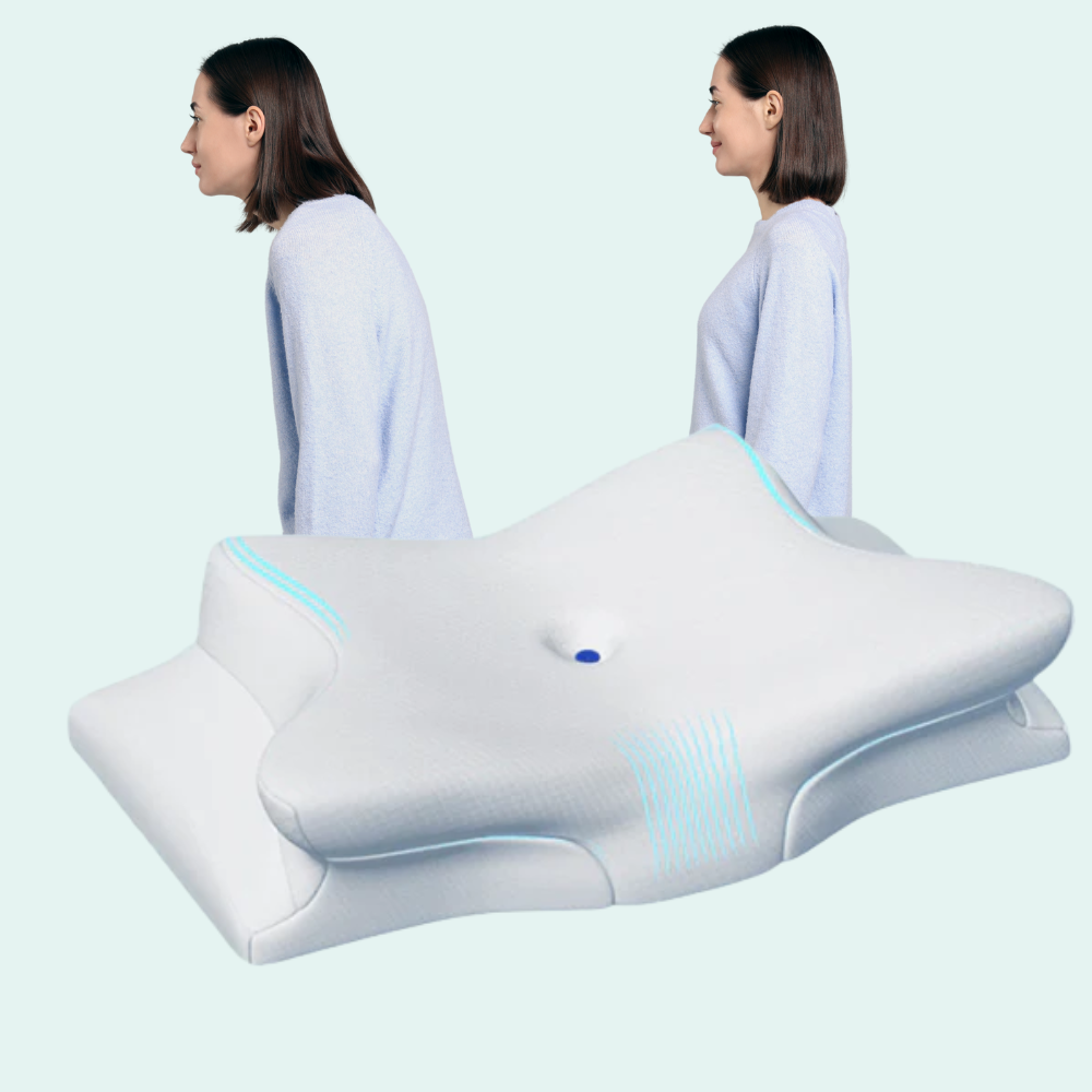 Mosrugs | Orthopedic Memory Foam Pillow for Neck Pain – Ergonomic Contour Cervical Support Pillow for Side, Back & Stomach Sleepers