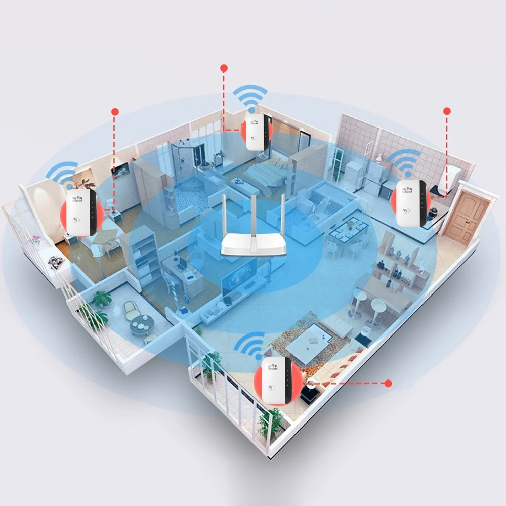 Mosrugs | WiFiBooster Wireless WiFi Signal Extender – Fast & Stable Internet for Every Room
